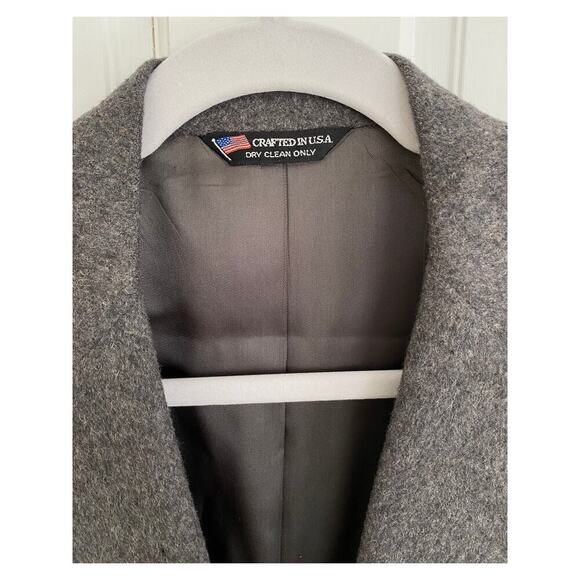 Woolrich Women’s Camel Hair Gray Blazer Button Sport Jacket Vintage Size 16 - Picture 5 of 10